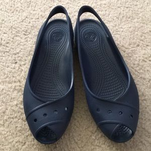 Navy Blue Crocs